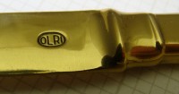 OLRI набор настольный винтажный лоточек и нож для бумаг (X752)
