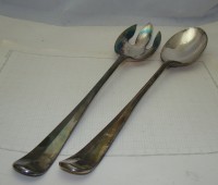 Приборы для салата старинные большие пара (Z165)