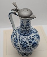 Delft большой винтажный кувшин с крышкой (A803)