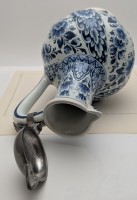 Delft большой винтажный кувшин с крышкой (A803)