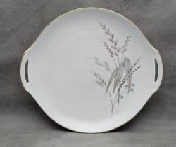 Limoges винтажное блюдо с прорезными ручками (B197)