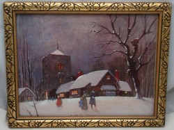 Принт репродукция картины An Old Time Christmas (Y581)