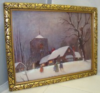 Принт репродукция картины An Old Time Christmas (Y581)