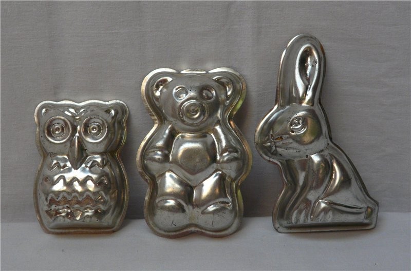 Формы для печенья "Сова", "Заяц" и "Мишка" (L450)