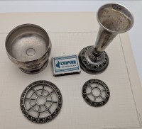 Вазочки поставки для благовоний старинные (A903)