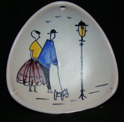 Блюдо декоративное в стиле Ар Деко (U506)