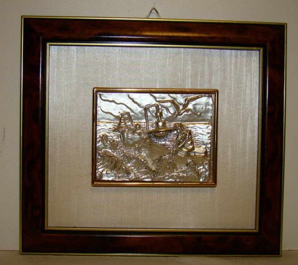 Картина рельефная "Рыбаки" (F492)