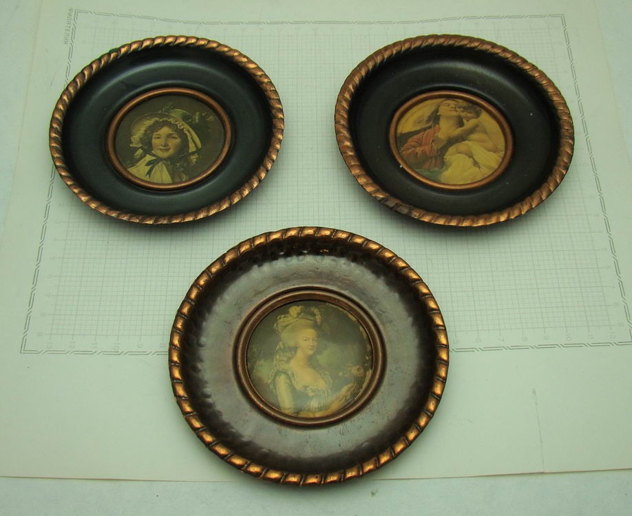 Тарелочки настенные винтажные 3шт. (V156)