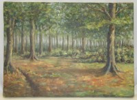 Картина старинная Пейзаж Лес (X442)