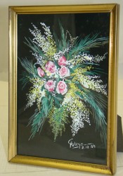 Картина маленькая настольная Цветы (Y397)