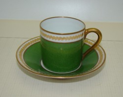 Limoges винтажная кофейная пара (A707)