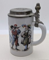 Qualitats Porzellan кружка пивная винтажная Ландскнехты (A805)