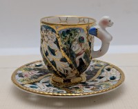 Capodimonte винтажная кофейная пара (B099)