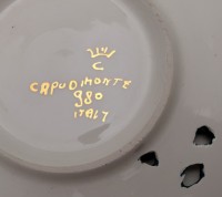 Capodimonte винтажная кофейная пара (B099)