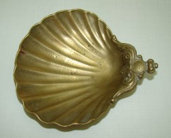 Икорница лоток "Ракушка" старинная (P410)