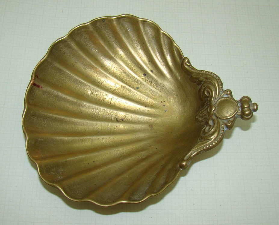 Икорница лоток "Ракушка" старинная (P410)