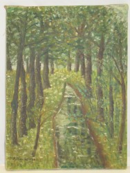 Картина старинная Пейзаж (X443)