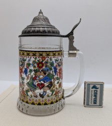 BMF кружка пивная винтажная с крышкой (A806)