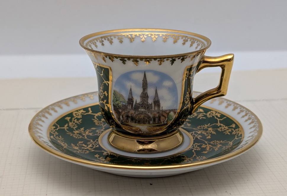 Limoges винтажная кофейная пара (B100)