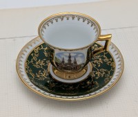 Limoges винтажная кофейная пара (B100)