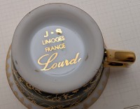 Limoges винтажная кофейная пара (B100)