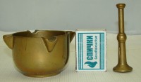 Пепельница Ступка с пестиком - гасилкой (W149)