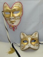 Маски венецианские карнавальные 2 шт. (Y979)