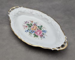 Gerold Porzellan винтажное блюдо сухарница Цветы (B005)