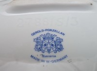 Gerold Porzellan винтажное блюдо сухарница Цветы (B005)