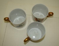 Кофейные винтажные чашки Птицы 3 шт. (Z075)