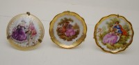 Limoges миниатюры фарфоровые 3 шт. (A413)