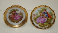Limoges миниатюры фарфоровые 3 шт. (A413)
