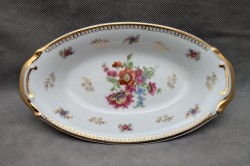 Блюдо лоточек винтажный Цветы (B006)