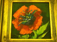 Картина маленькая винтажная Цветок (X393)