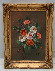 Картина маленькая плакетка Цветы (Y401)