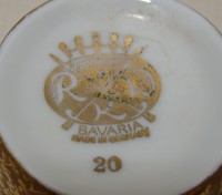 Johann Haviland Bavaria кофейная пара винтажная (A414)