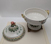 Zanotto винтажная ваза-конфетница с крышкой шкатулка (B007)