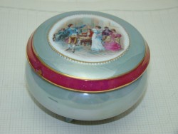 Шкатулка фарфоровая круглая (U596)