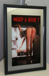 Принт на зеркале Need a Beer? (Y982)