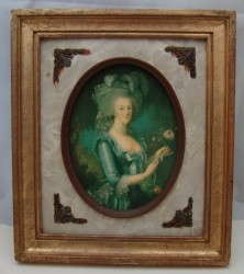 Картина принт Портрет Марии-Антуанетты с розой (M040)