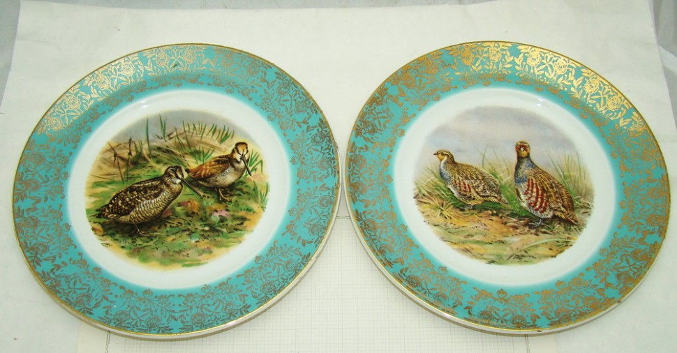 Тарелки декоративные "Птицы" 2 шт. (V593)