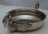 Чаша блюдо сервировочное винтажное Лебеди (W468)