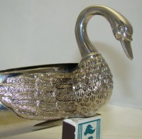 Чаша блюдо сервировочное винтажное Лебеди (W468)