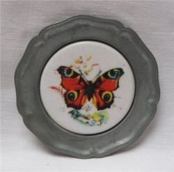 Блюдце на стену "Бабочка" (J362)