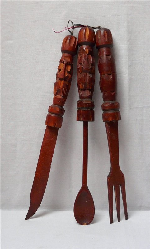 Вилка, ложка и нож декоративные (K614)