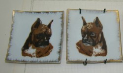 Плакетки Боксеры 2 шт. (Y588a)