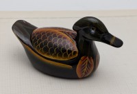 Шкатулка-фигурка винтажная Утка (B105)