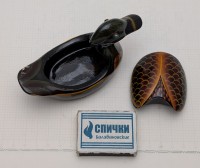 Шкатулка-фигурка винтажная Утка (B105)