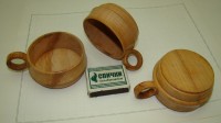 Подстаканники чашки деревянные 3 шт. (Q851)