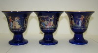 Fountas ceramics чаши вазочки греческие с дефектами 3 шт. (A517)